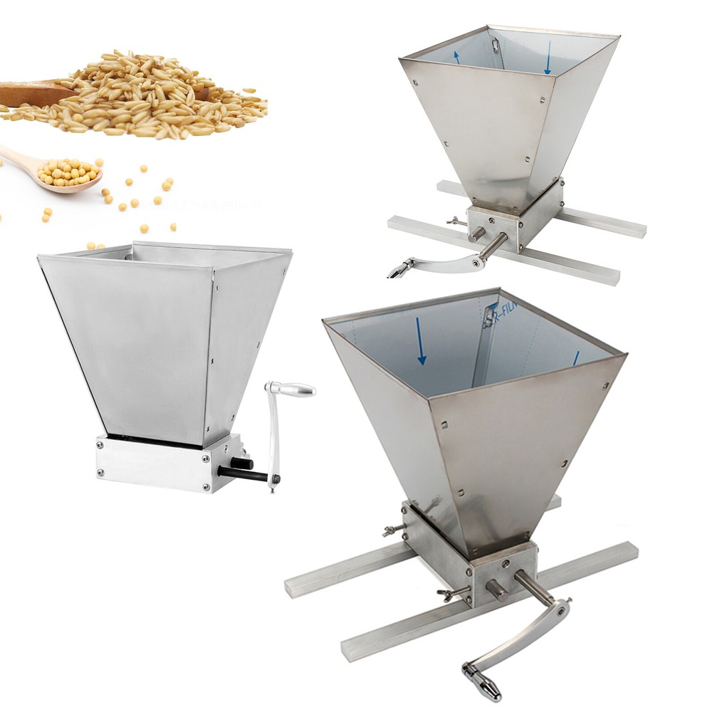 Manual Roller Grain Mill 4L Adjustable Low Speed Drill Corn Crusher Machine