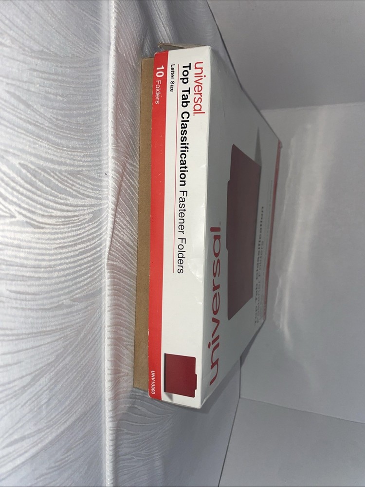 Universal 10303 6 Sec Classification Folders - Letter, Ruby Red (10/Box)
