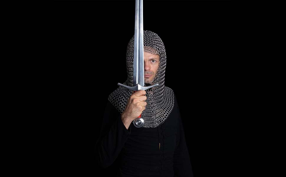 Medieval Chainmail Coif Butted Hood Stainless Steel Viking Knight Armor 16gauge