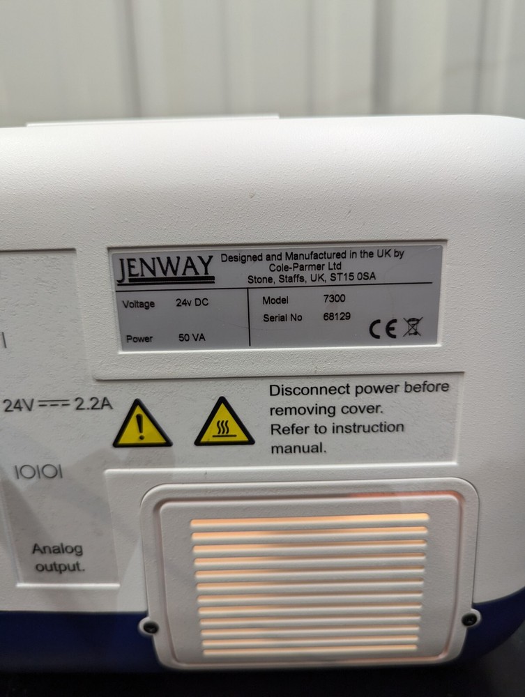 Jenway 7300 Visible Spectrophotometer Laboratory Benchtop