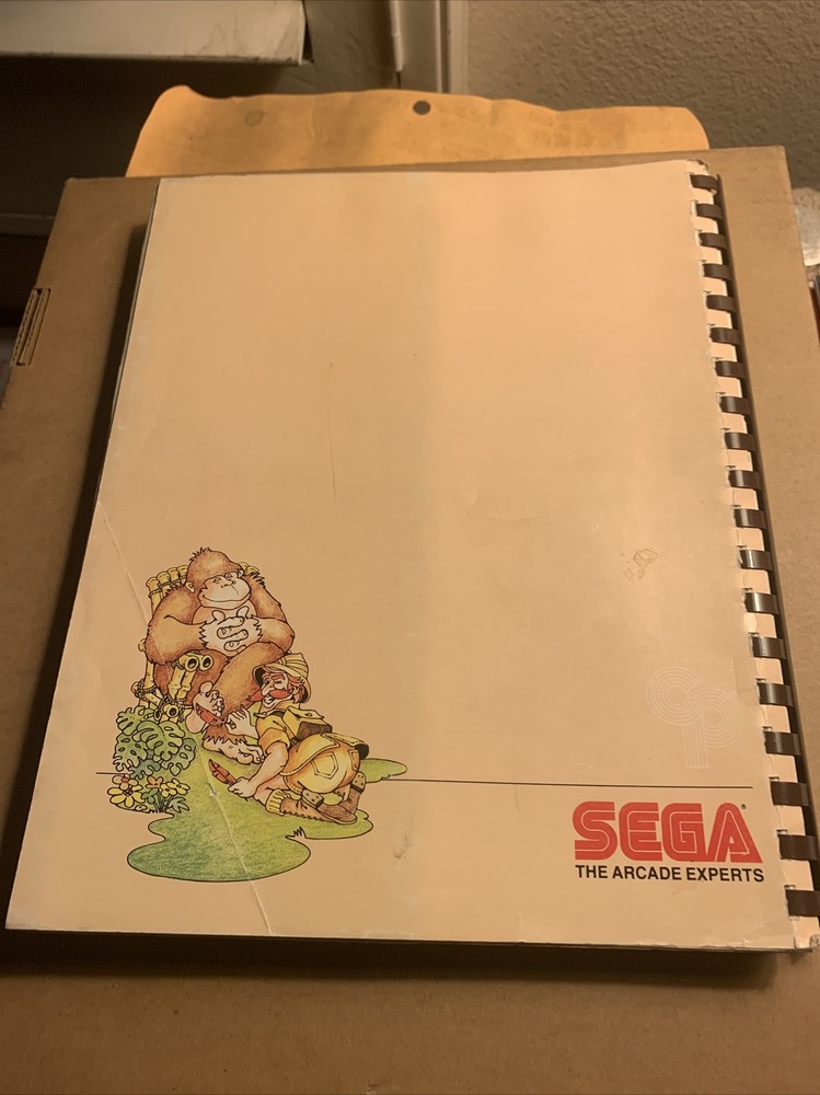 original arcade video game owners manual Congo Bongo Sega￼