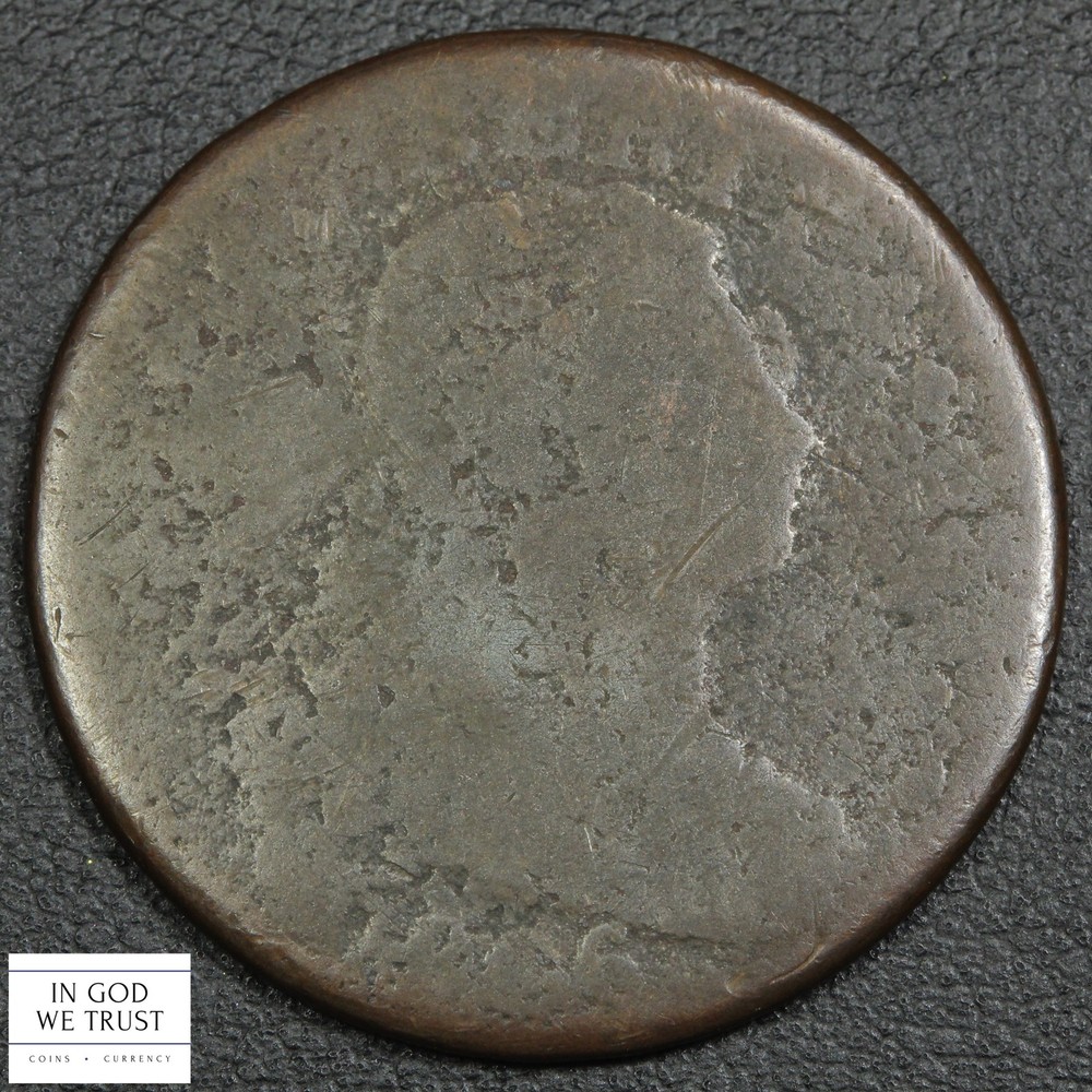 1806 Draped Bust Copper Large Cent 1C - Corrosion