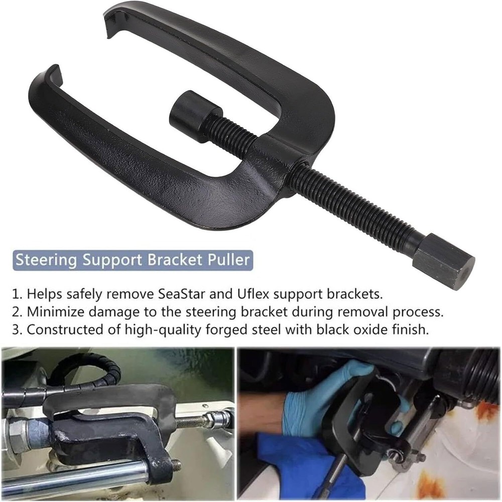 Black Hydraulic Steering Support Bracket Puller Removal Tool HS5157 For Seastar