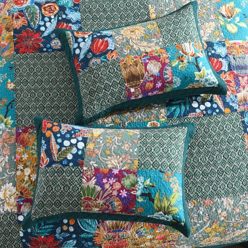 Cotton Bedspread QuiltSets Reversible Bedding Coverlet Sets Comforters Patchwork