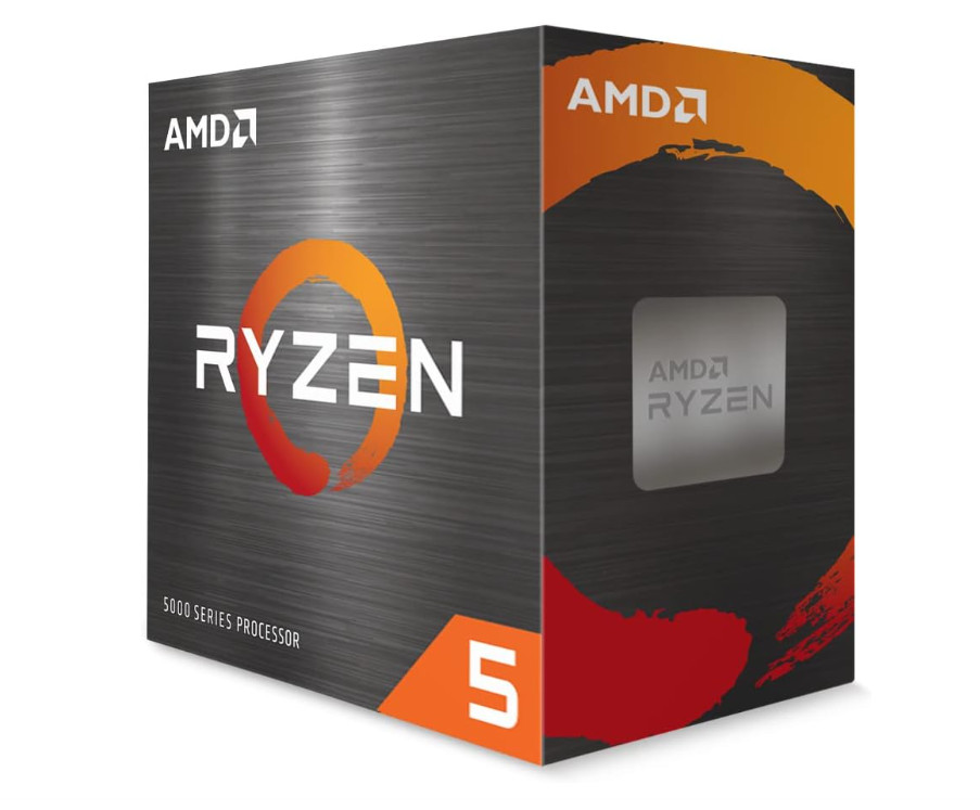 AMD Ryzen 5 5500 6-Core, 12-Thread Unlocked Desktop Processor with Wraith Stealt
