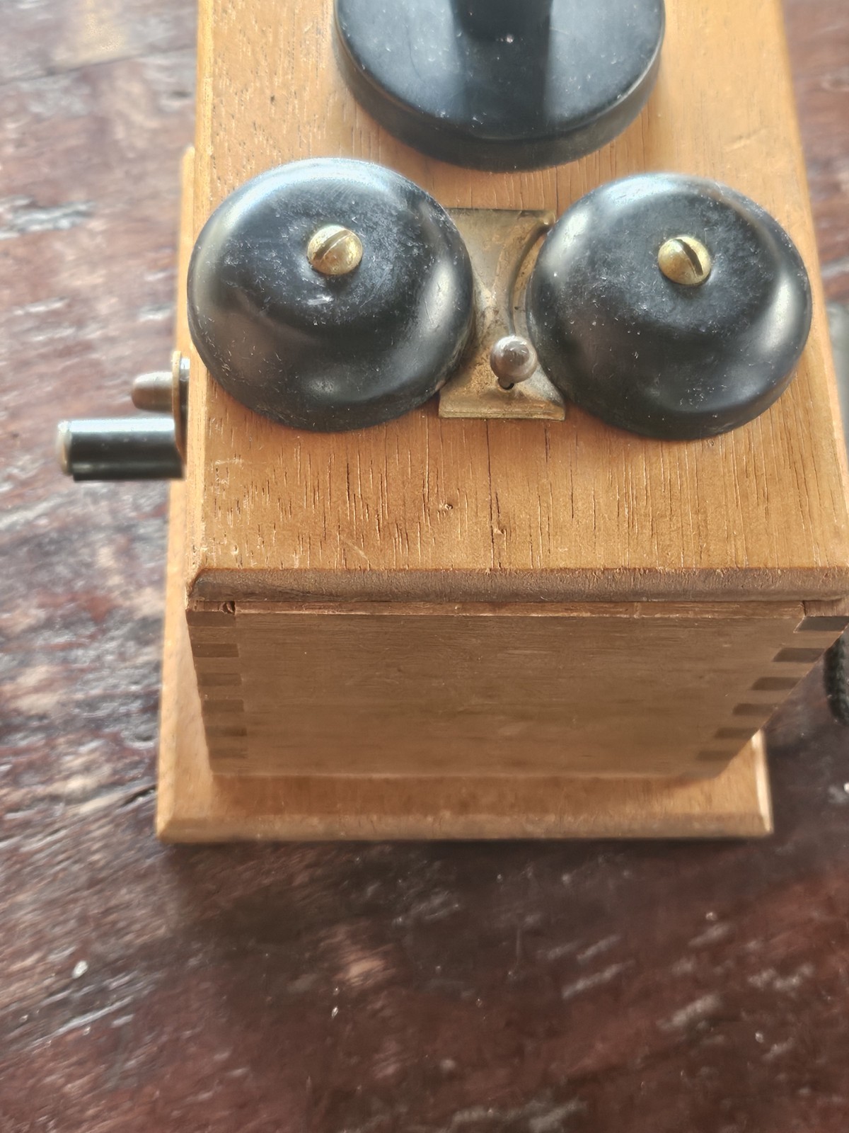 Pencil Sharpener Wooden Telephone Antique Wall Phone Vintage Vintage Japan