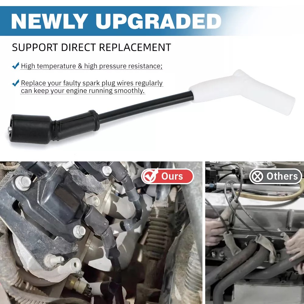 9070C Extreme 9000 Ceramic Spark Plug Boot Ignition Wire/Cable Kit for GM LS/LT