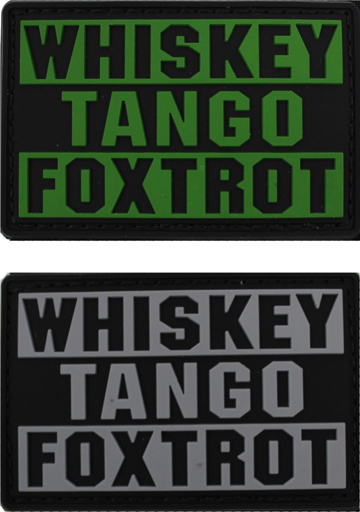 CONDOR 181007 WHISKEY FOXTROT PVC PATCH