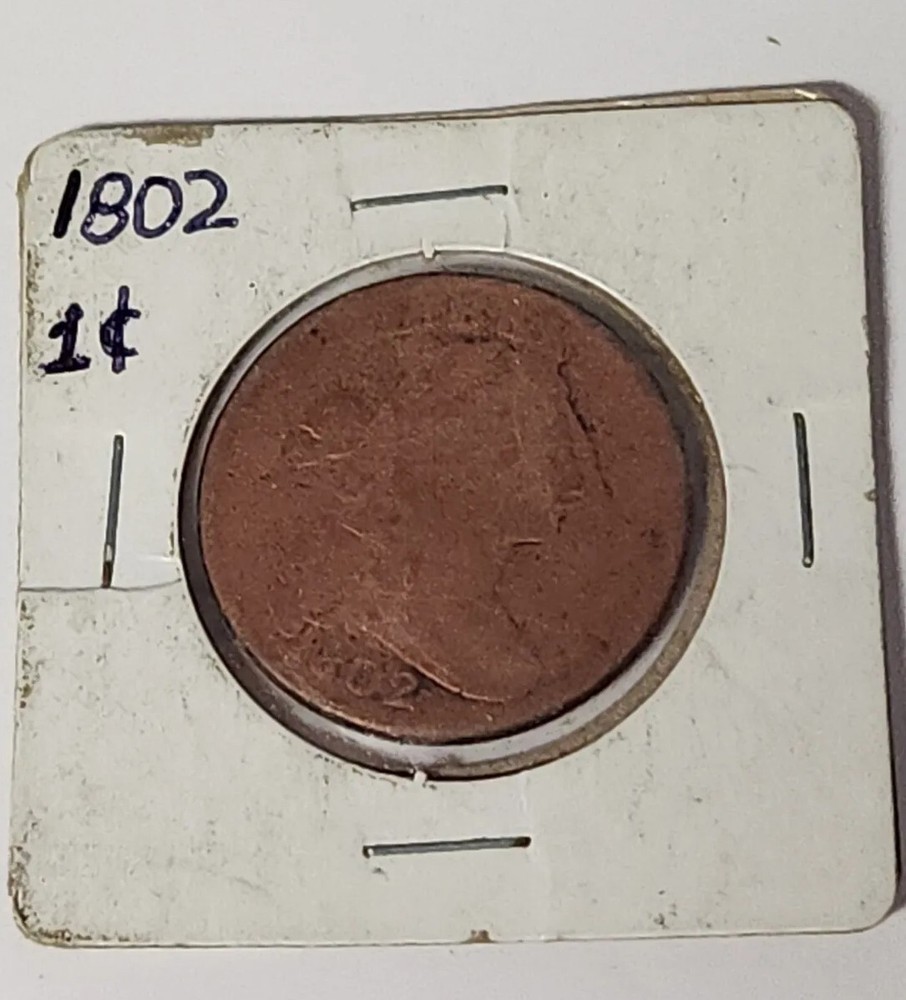 1802 Draped Bust Large One Cent Coin