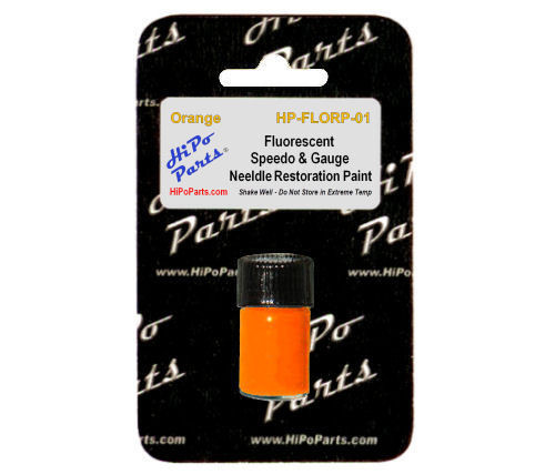 Custom Fluorescent Orange Speedo & Gauge Needle Paint