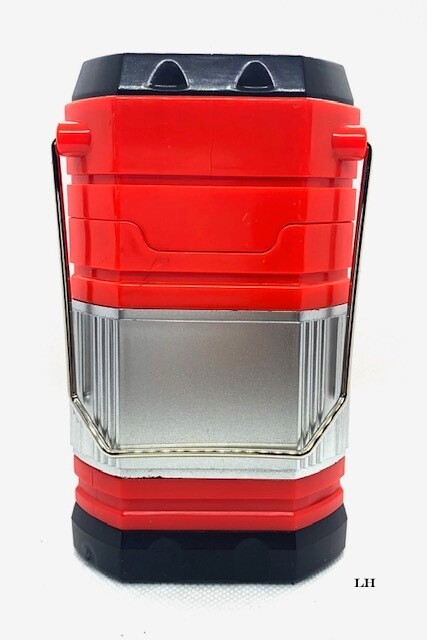 SOLAR RECHARGEABLE CAMPING LANTERN LED, ( Red )