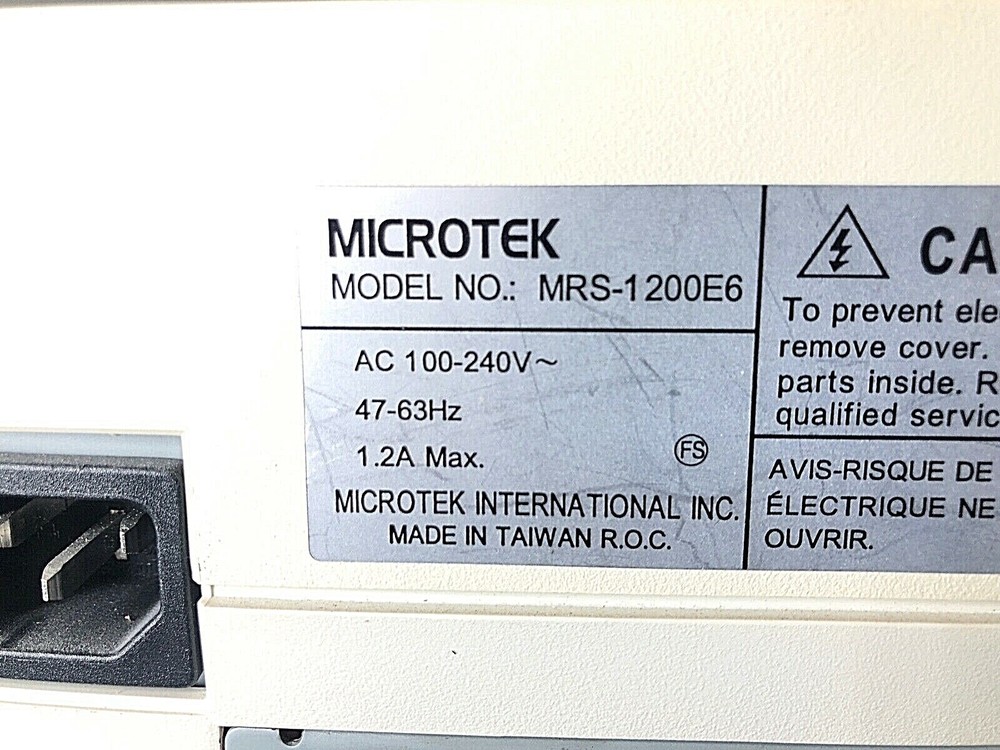 Microtek Scanmaker E6 MRS-1200E6 Flatbed Scanner SCSI Vintage