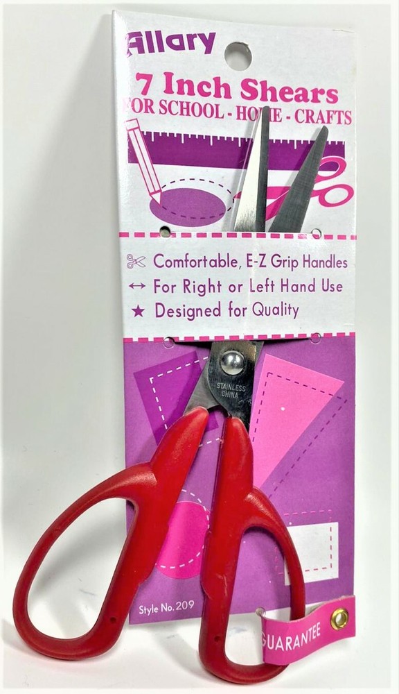Allary Style #209 Craft Scissors, 7 Inch, RED