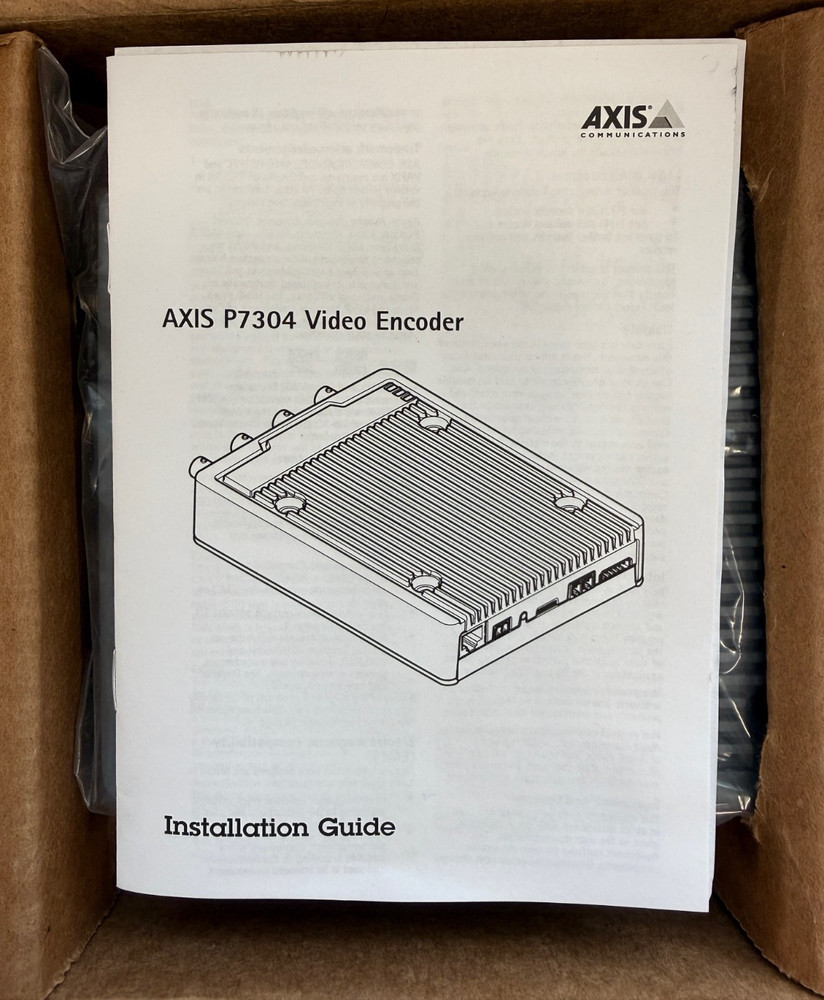 AXIS COMMUNICATIONS P7304 4-Channel Video Encoder P/N 01680-001