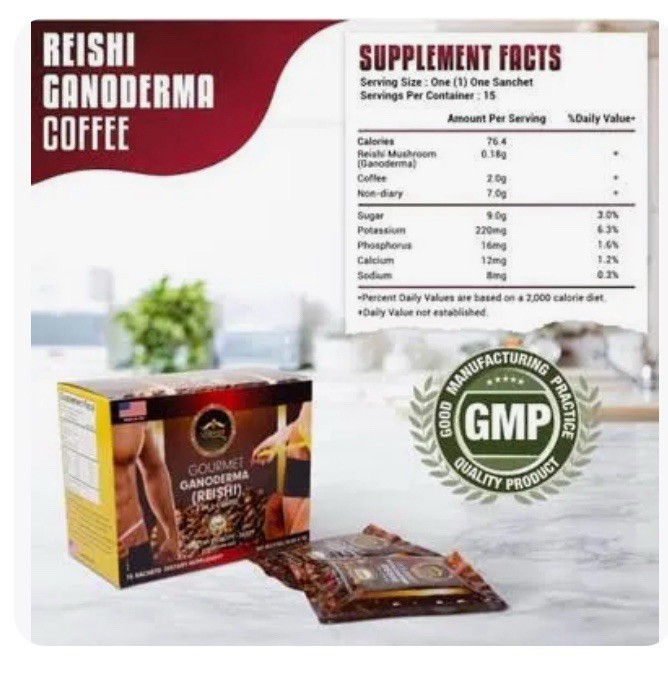 4 packs Café Ganoderma (reishi) 4 in 1 Coffee