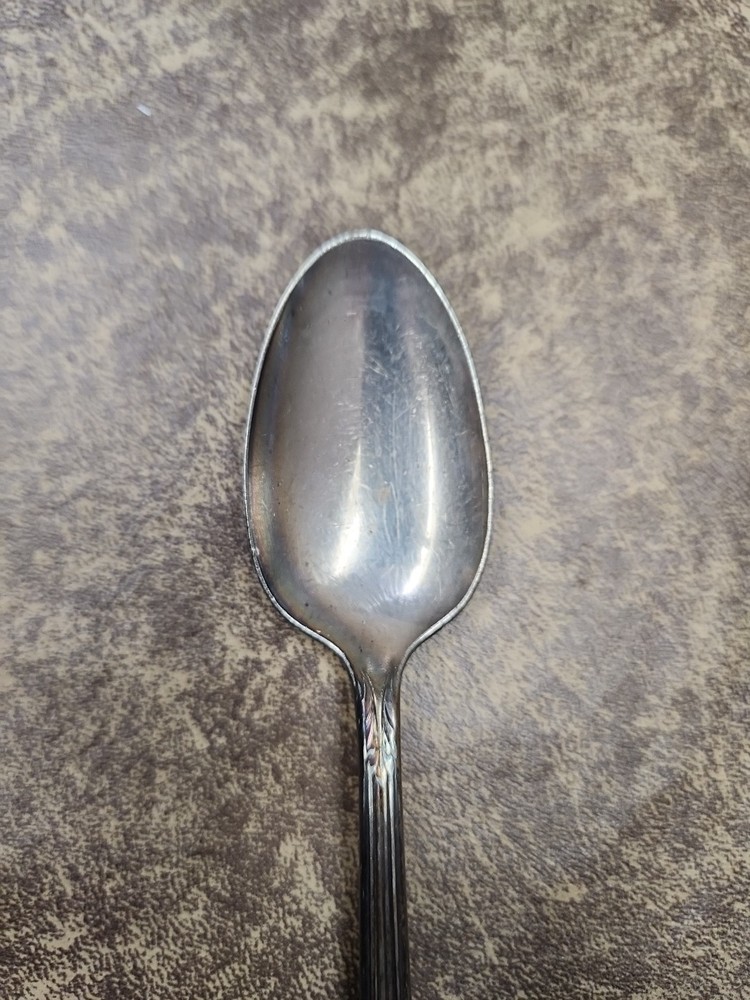 Wm Rogers Overlaid IS Treasure Pattern Silverplate Teaspoon