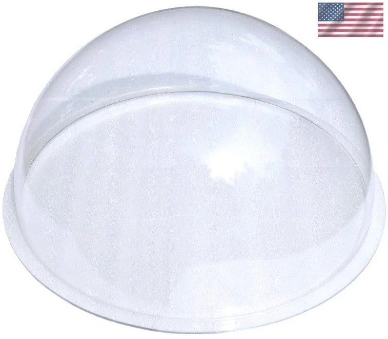 Clear Acrylic Dome 24-Inch Plastic Hemisphere with 1-Inch Flange