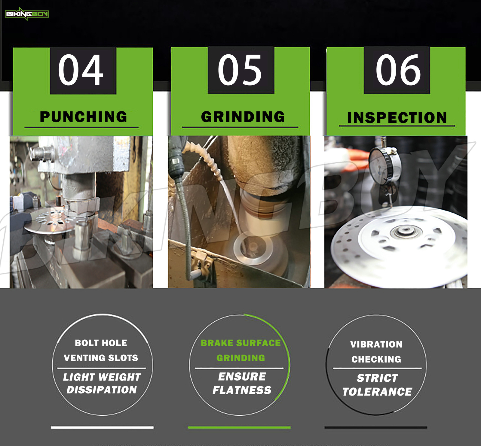 Rear Brake Disc Rotor For Yamaha Warrior 350 YFM350X 1990-2004 2000 2001 2002 03