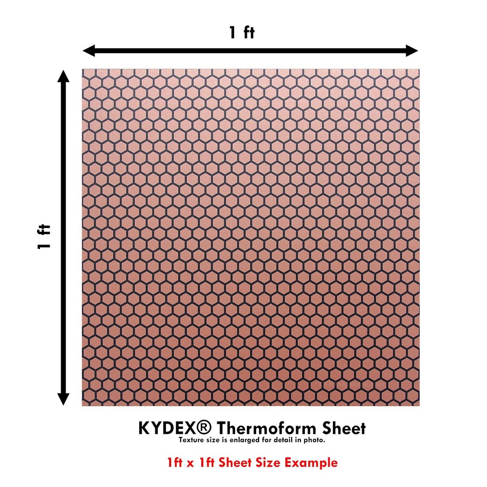 Infused KYDEX® Sheet - Honeycomb­ Camo Series - (Multiple Sizes Available)
