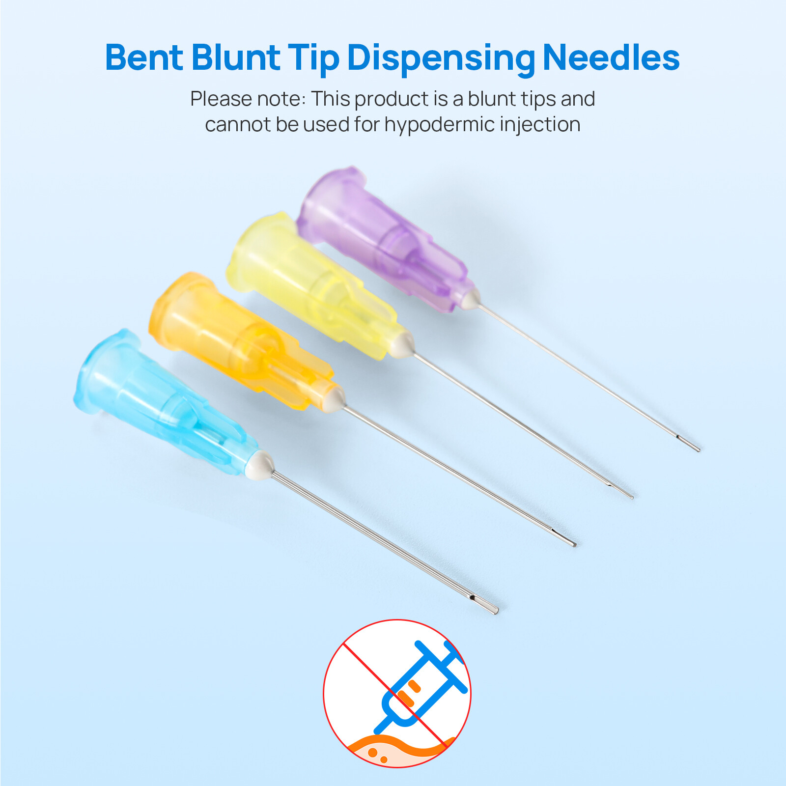 JMU Dental Disposable Bendable Irrigation Needle for Endo Irrigation Blunt Tips