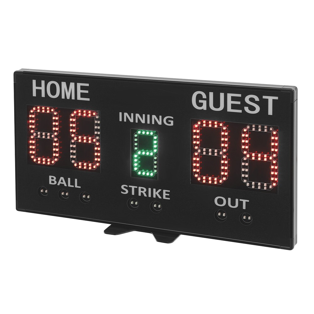 Electronic Baseball Scoreboard High-Light Digital Scoreboard, Remote Control