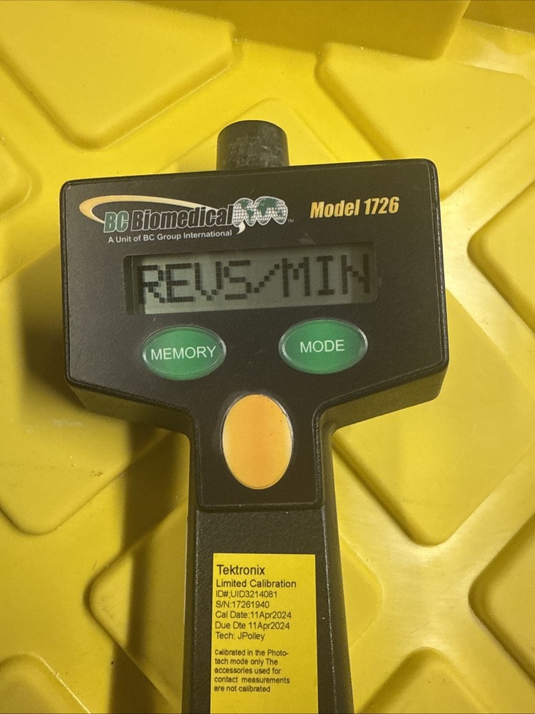 BC Biomedical Digital Tachometer Model 1726