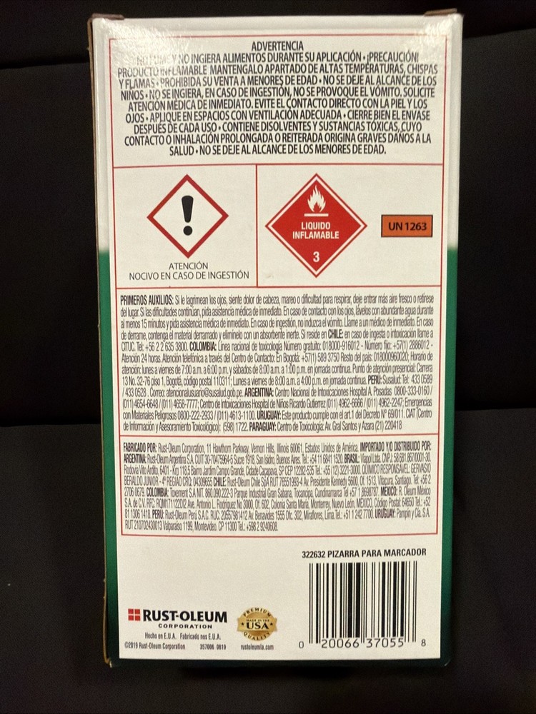 Rust Oleum Dry Erase ( Whiteboard / marker board surface)