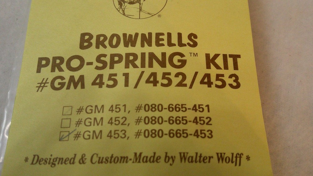 BROWNELLS PRO-SPRING KIT #GM 453 / #080-665-453