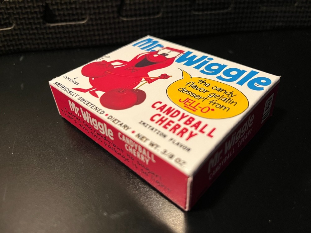 Mr Wiggle jello (Cannonball Cherry) - Empty custom design display box