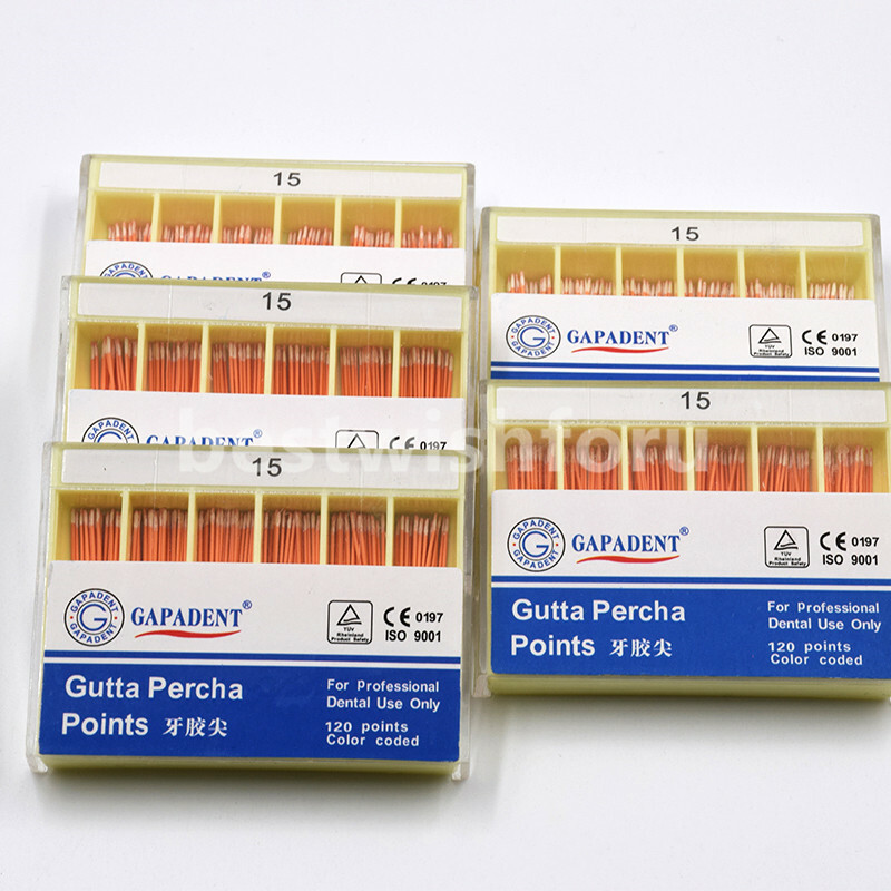 Dental Endodontic Absorbent Therapy Points 15-40# Gutta Percha Taper Coded