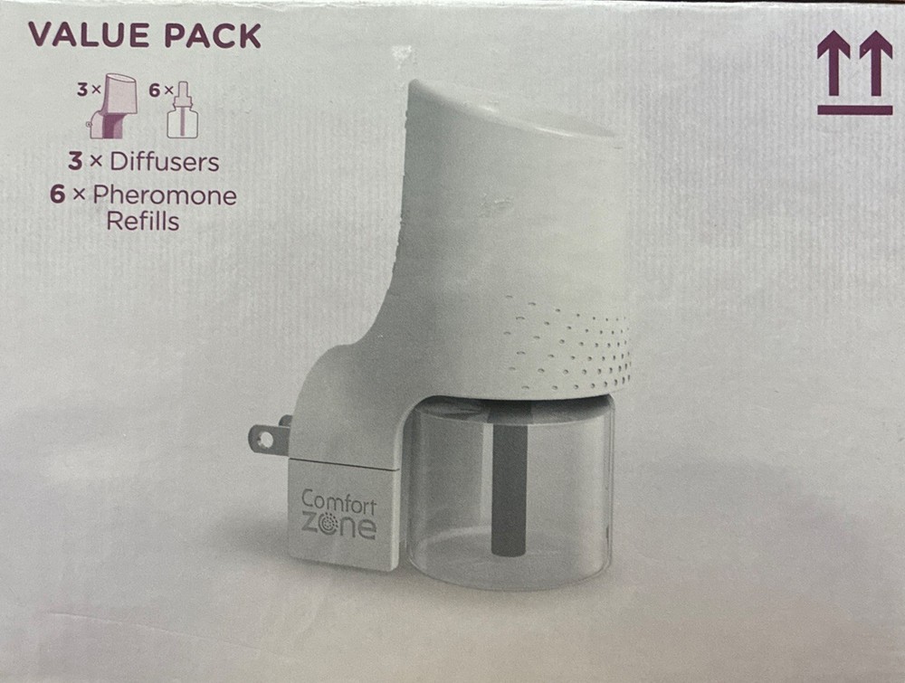 3 DIFFUSERS + 6 REFILLS Comfort Zone Multi Cat Calming Kit Value Pack NEW