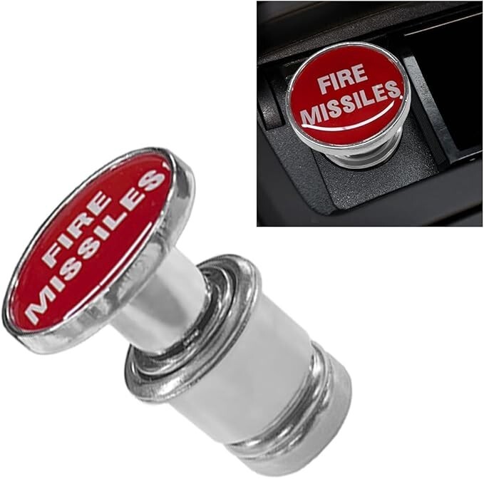 Car Cigarette Lighter Plug, Fire Missiles Button Cigarette Lighter Replacement