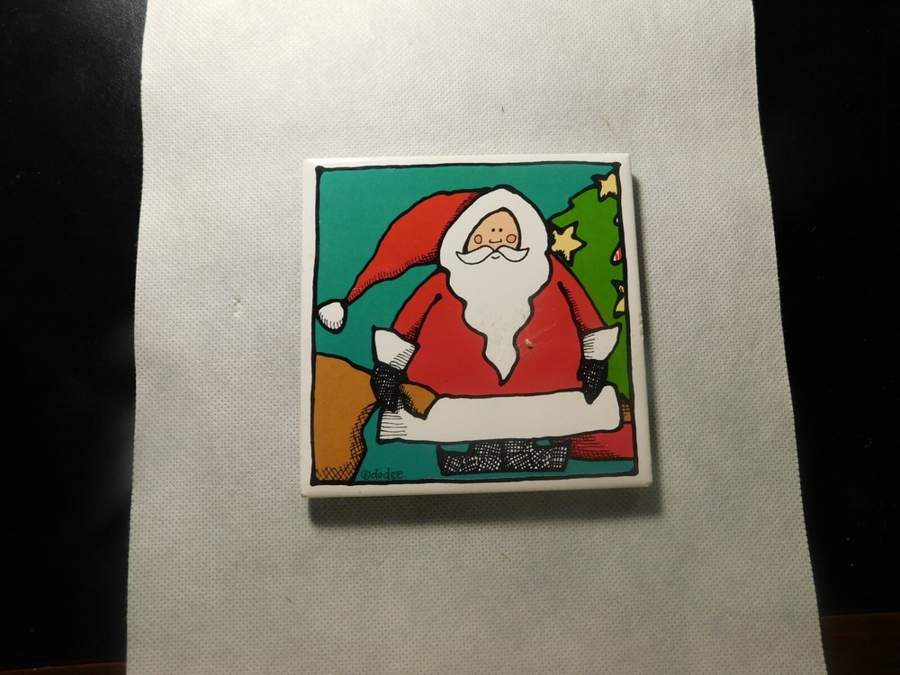 SMALL SANTA CHRISTMAS TRIVET!  DD787XCX