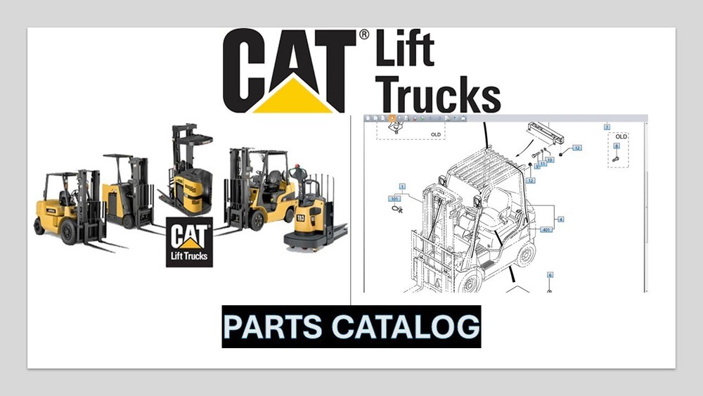 CATERPILLAR FORKLIFT Parts Catalog Software on a USB Flash Drive.
