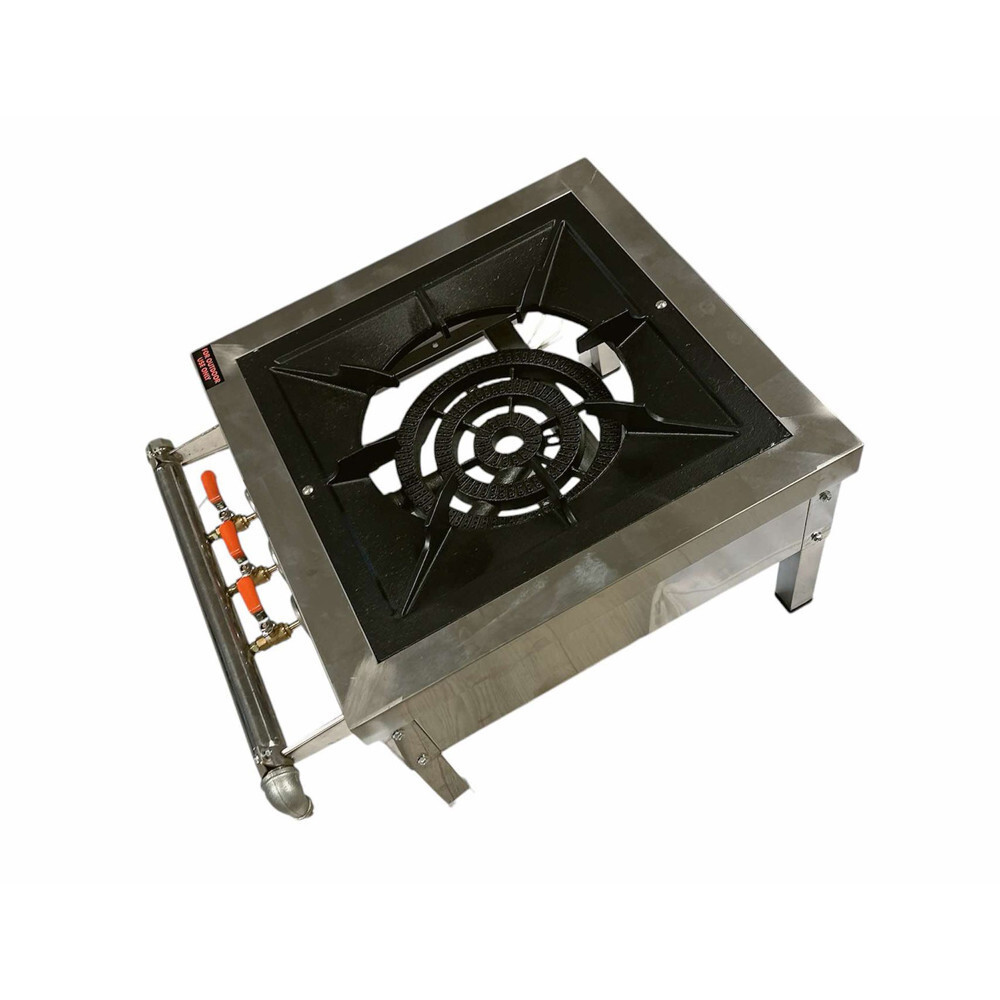 HD Stainless Steel High Pressure Square Propane Stove Burner 150,000 BTU