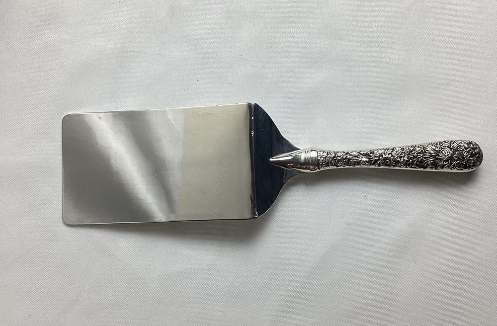 Vintage Olde Bouquet Lasagna Server 10 Inch Silver Plated By Godinger