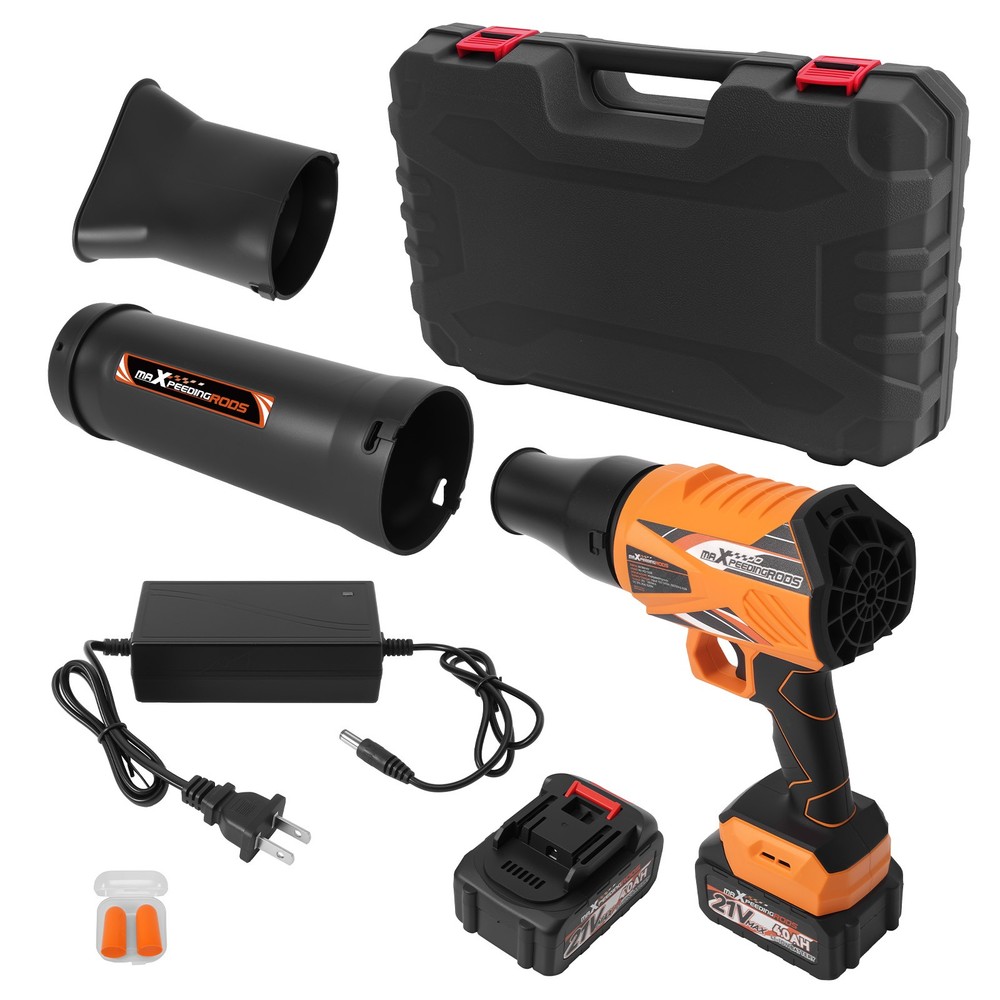 maXpeedingrods 550CFM Cordless Leaf Blower 2 Battery Variable Speed Lightweight