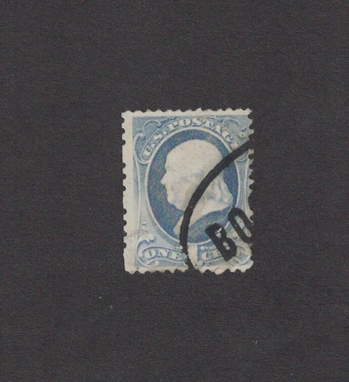 Scott 206 - Franklin 1 Cent. Single. Used.       #02 206c
