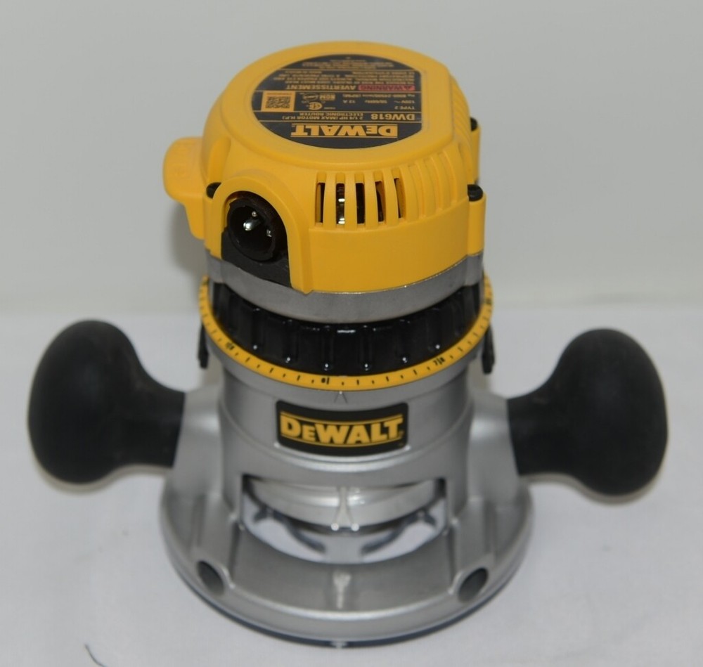 Dewalt DW618 1/2 Inch 2.25 HP Variable Speed Fixed Corded Router Soft Case