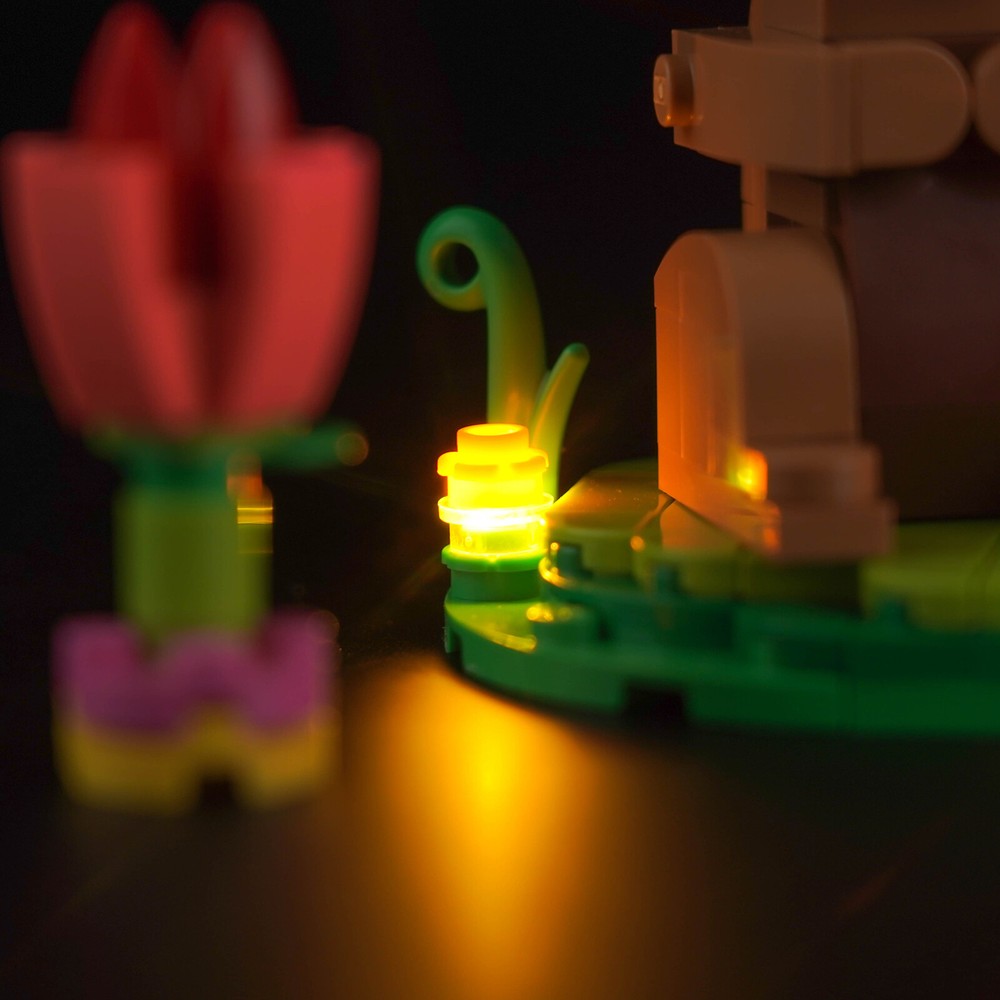 LocoLee LED Light Kit for Lego 40523 Easter Rabbits DIY Creative Lighting Set