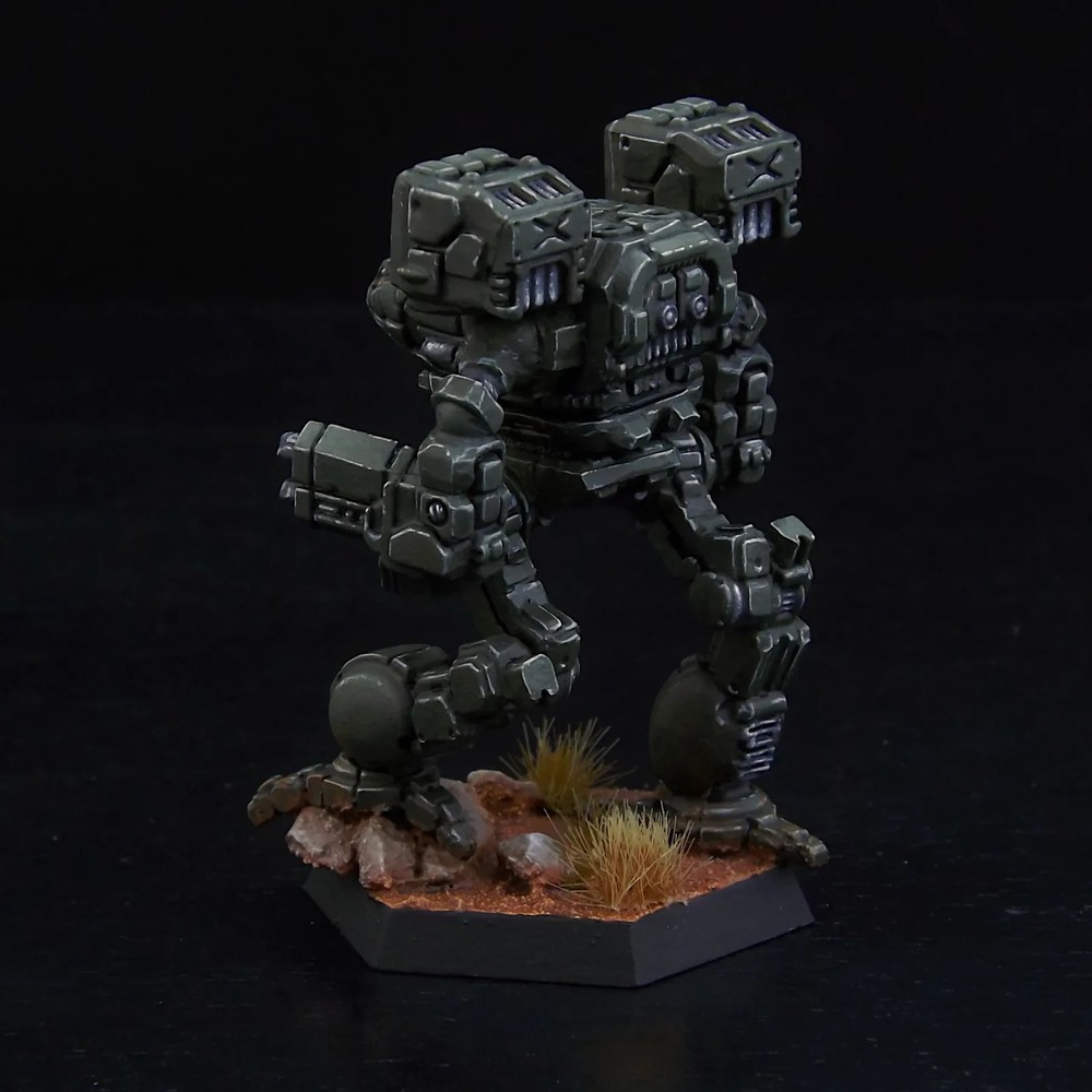 Painted BattleTech Miniature Timber Wolf Mech