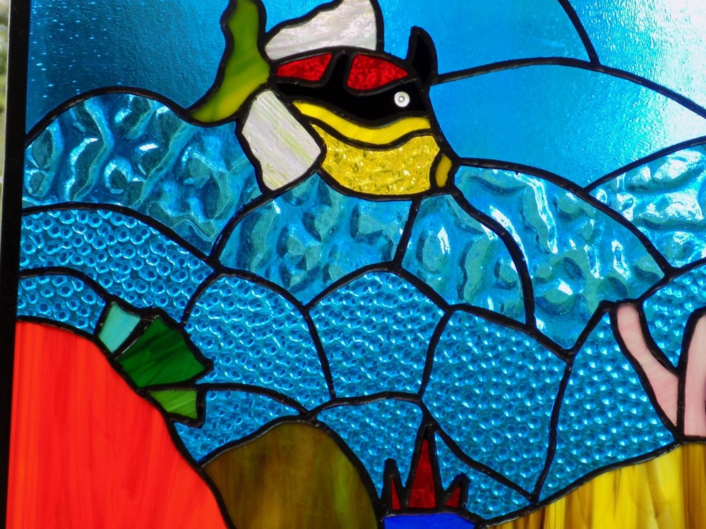 stained glass panel window