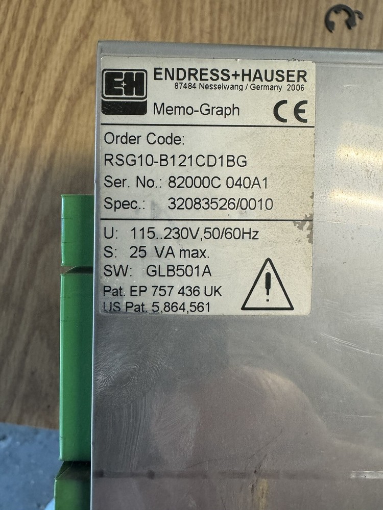Endress Houser Data Recorder
