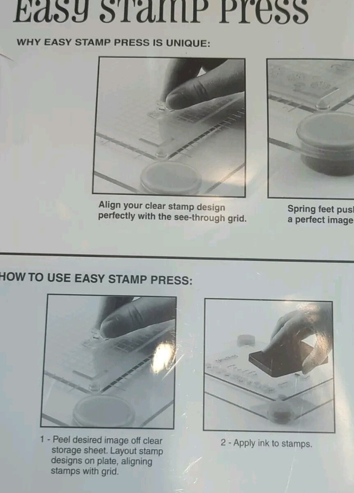 Fiskars Easy Stamp Press Perfect Image Every Time Borders Picture Frames More