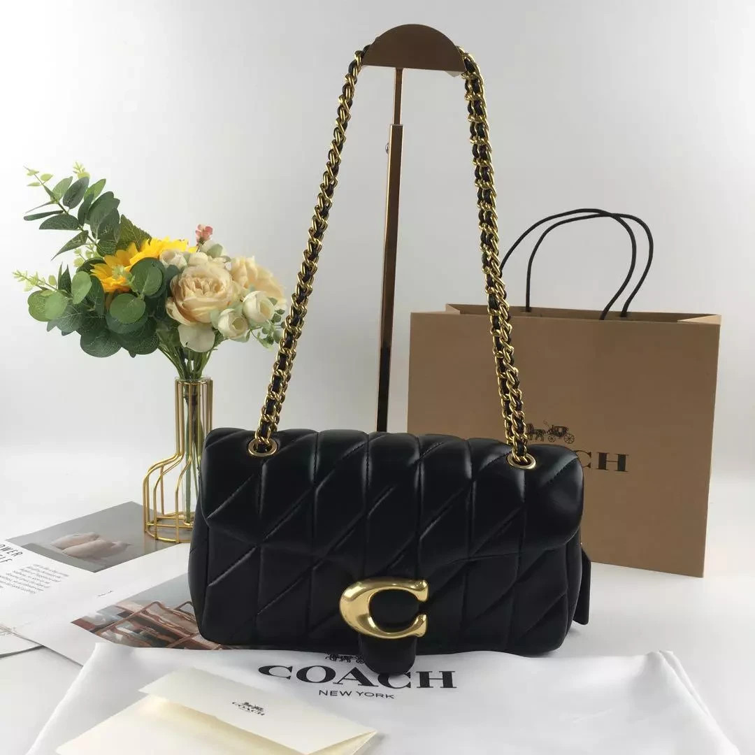 COACH CP150 Tabby 26 Quilted Shoulder Bag Leather Black  NEW Outlet