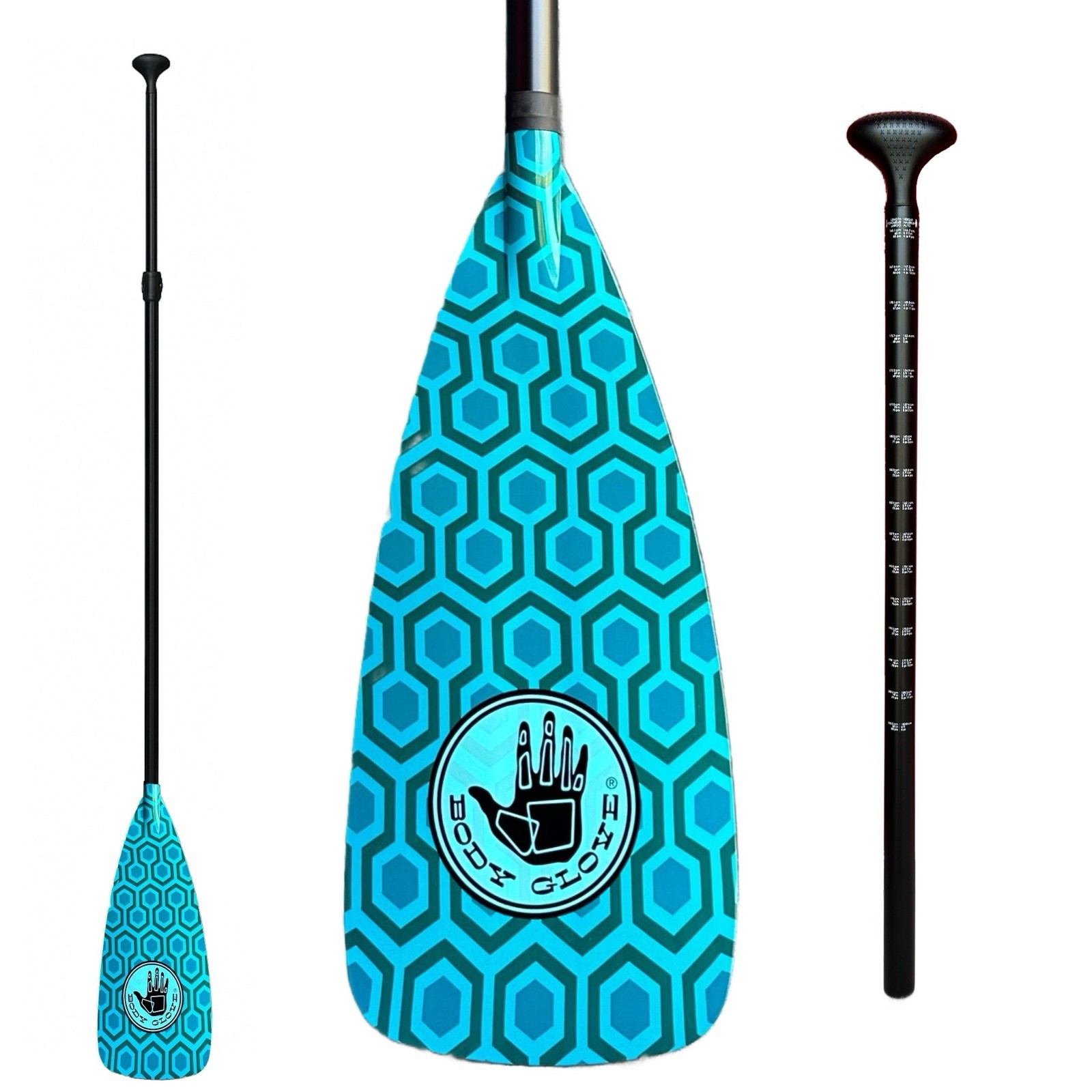 3-Piece Adjustable SUP Paddle –Lightweight, Floating Aluminum Shaft (Body Glove)