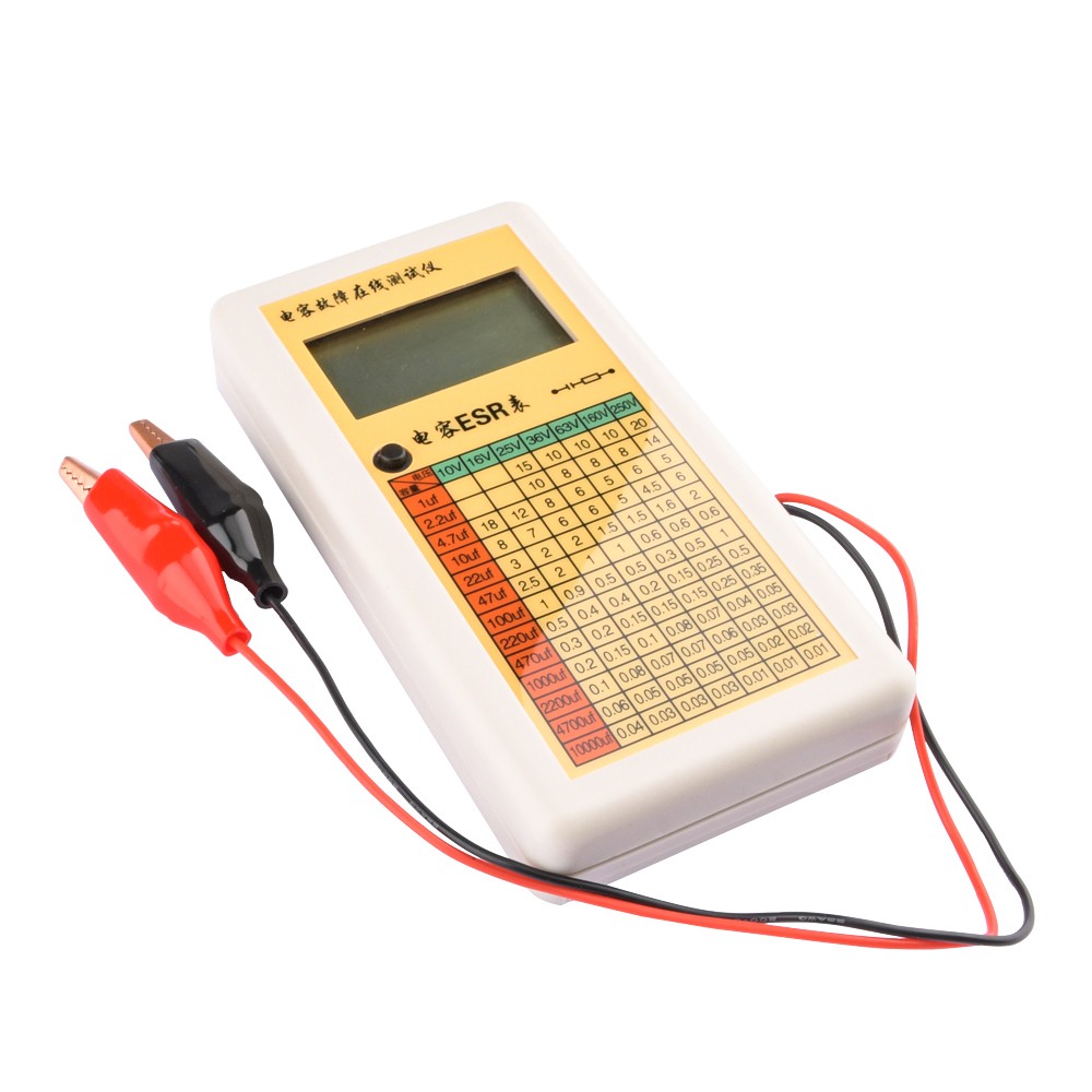 Ohm LCD Digital ESR Capacitance Meter In Circuit Tester MSP430F413 Chip Control