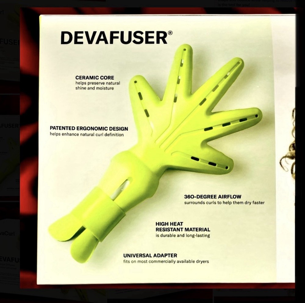 2 PACK DevaCurl DevaFuser Attachment Universal Curly Hair Dryer Diffuser