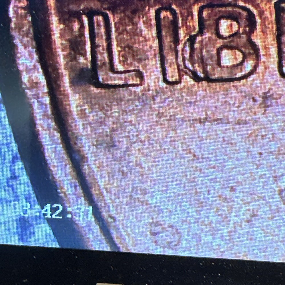 1995 Penny Die Chip Obverse Error! Beautiful Coin