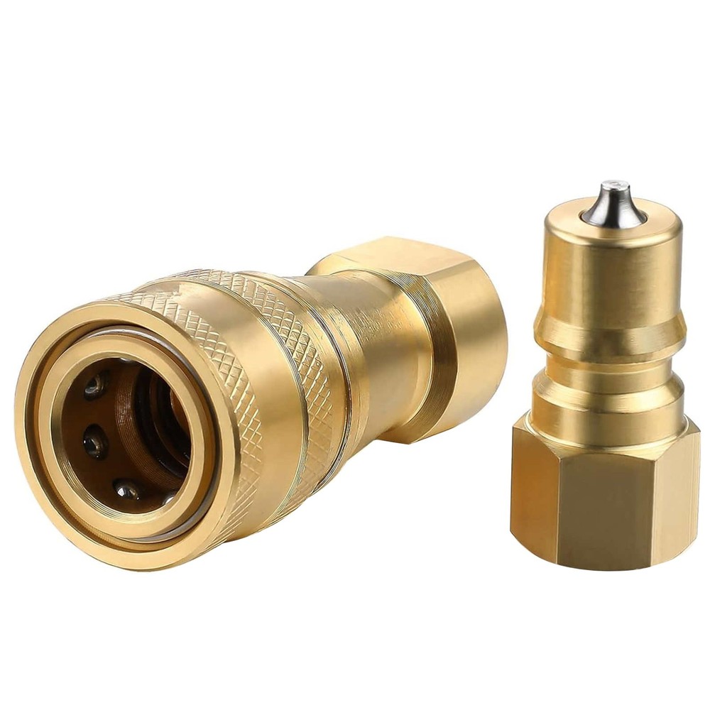 Easy Install 1Pack 1/4" Quick Disconnect Coupler Valve for Surface Cleaner